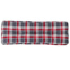 Vidaxl Pallet Cushion 120x40x12 Cm de tela patrón de diamante rojo