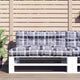 VidaXL cojín palet 120x40x12 cm tela rombos gris