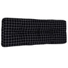 Vidaxl Pallet Banch Cushion 120x40x12 cm Tessuto di tessuto Modello nero