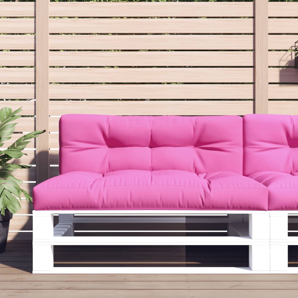 VidaXL cojín palet 120x40x12 cm tela rosa