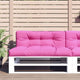 Cuscino per pallet VidaXL 120x40x12 cm tessuto rosa
