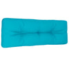 Vidaxl palletkussen 120x40x12 cm stof turquoise