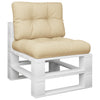 Vidaxl Pallet Cushions 2 St Fabric Beige