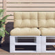 Vidaxl Pallet Cushions 2 St Fabric Beige
