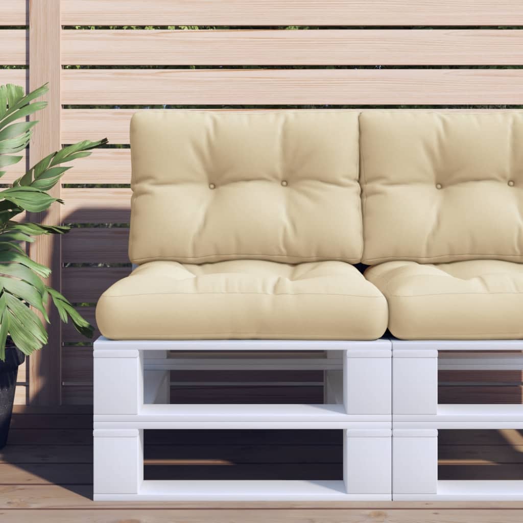 Vidaxl Pallet Cushions 2 St Fabric Beige