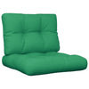 Cojines de paleta Vidaxl 2 st tela verde