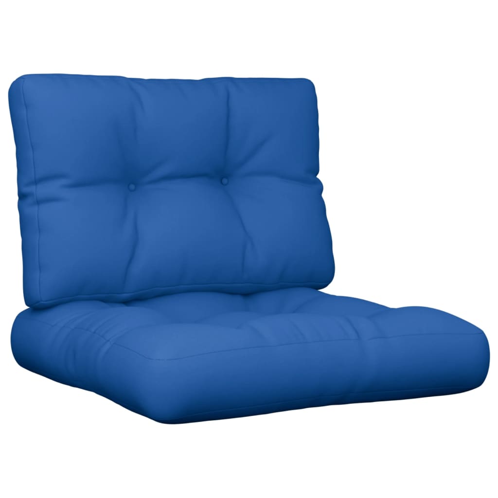 Vidaxl Pallet Cushions 2 St Fabric Royal Blue