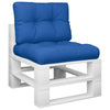 Vidaxl Pallet Cushions 2 St Fabric Royal Blue