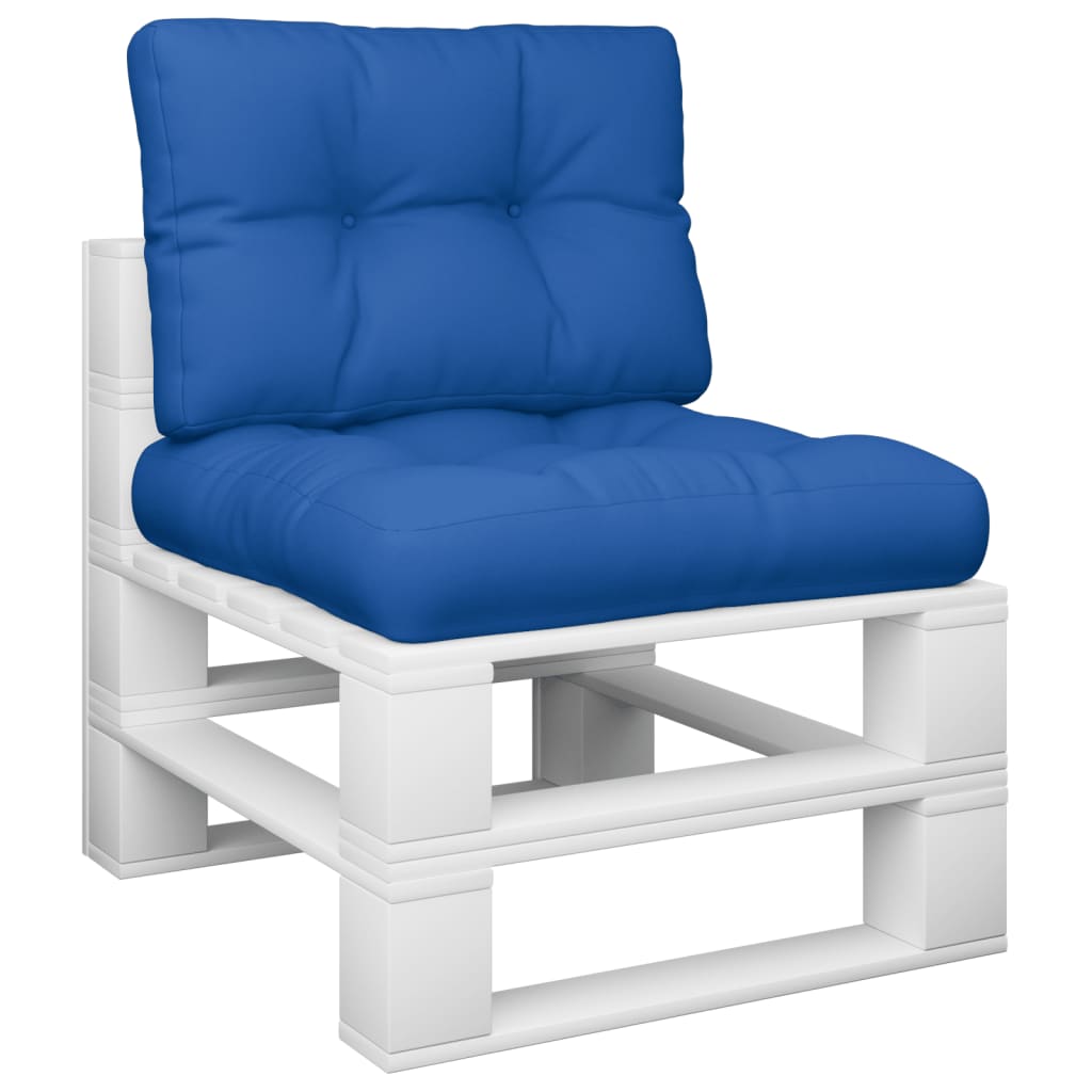 Vidaxl Pallet Cushions 2 St Fabric Royal Blue