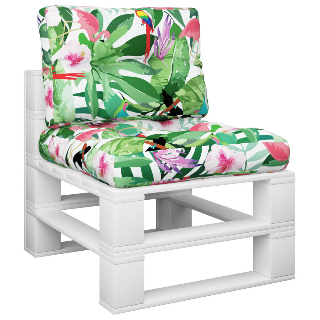 Cuscini da pallet Vidaxl 2 ST Fabric multi -colorato