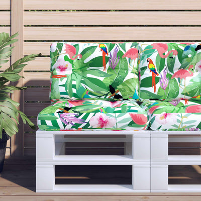 Cuscini da pallet Vidaxl 2 ST Fabric multi -colorato