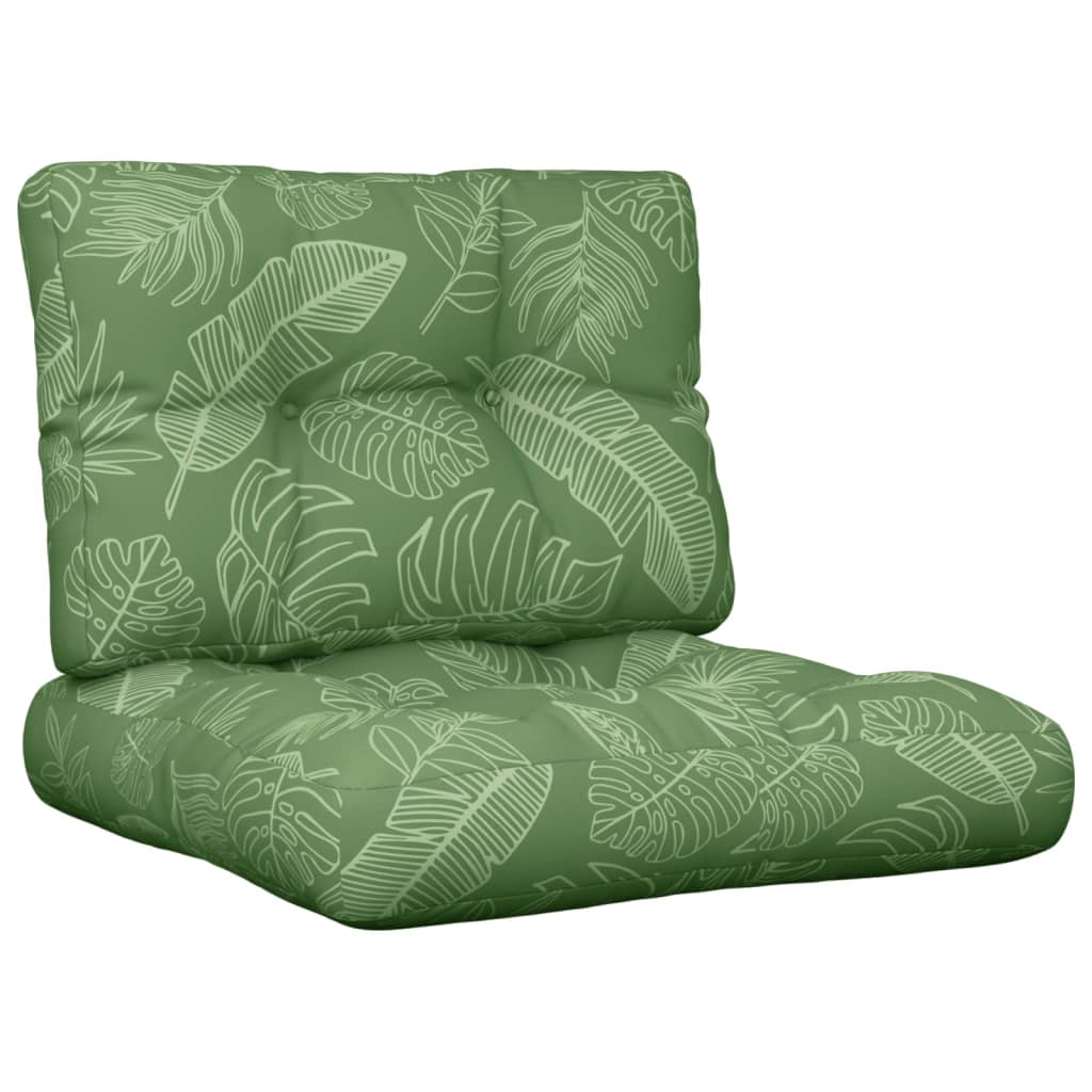 Cuscini da pallet Vidaxl 2 ST Fabric foglia Modello