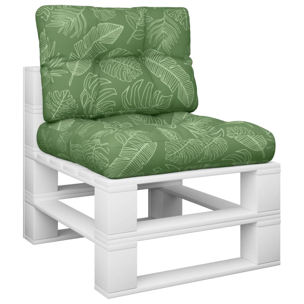 Cuscini da pallet Vidaxl 2 ST Fabric foglia Modello