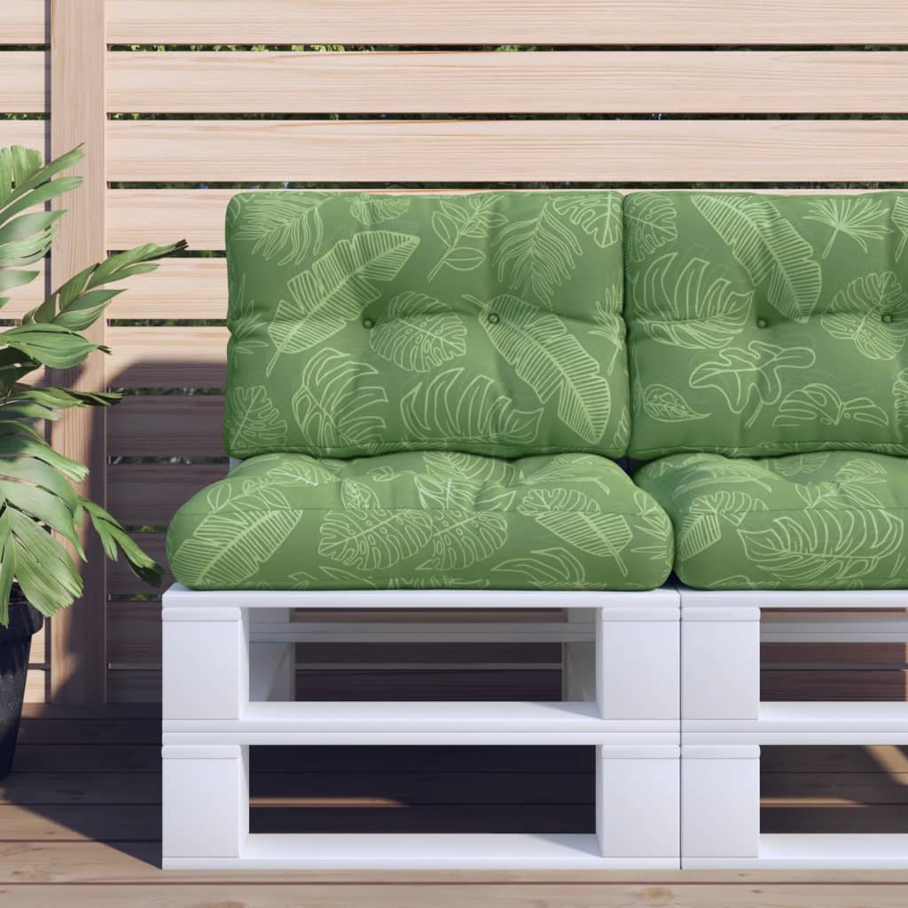 Cuscini da pallet Vidaxl 2 ST Fabric foglia Modello