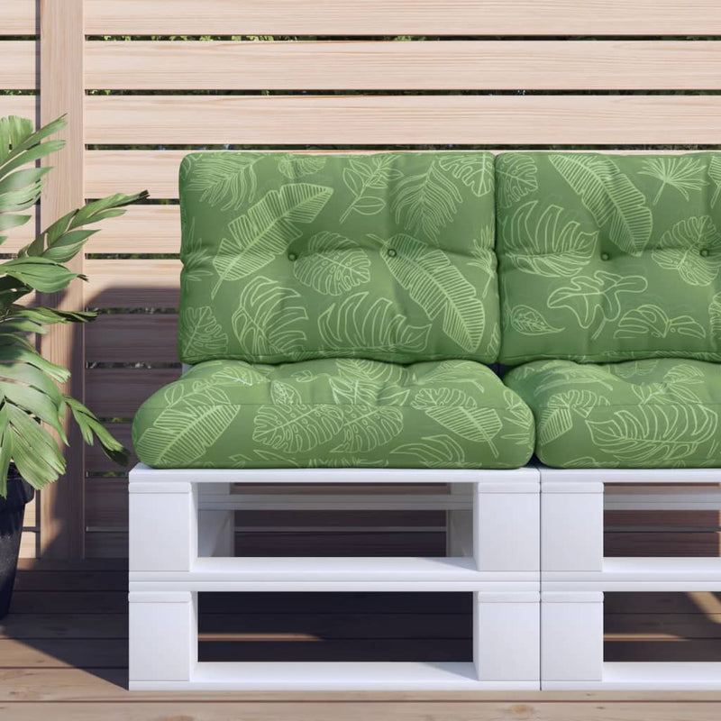 Cuscini da pallet Vidaxl 2 ST Fabric foglia Modello