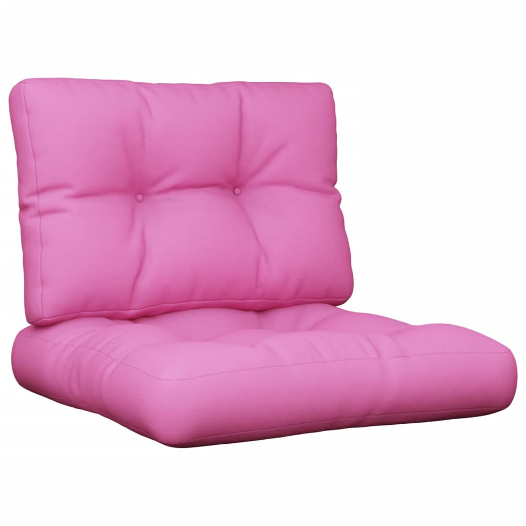 Vidaxl Pallet Cushions 2 St tessuto rosa