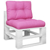 Vidaxl Pallet Cushions 2 St tessuto rosa