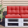 Vidaxl Pallet Cushions 2 St Fabric Red
