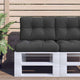 Cuscini per pallet VidaXL 2 pezzi in tessuto nero