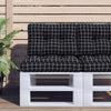 Cuscini da pallet Vidaxl 2 ST tessuto diamante nero