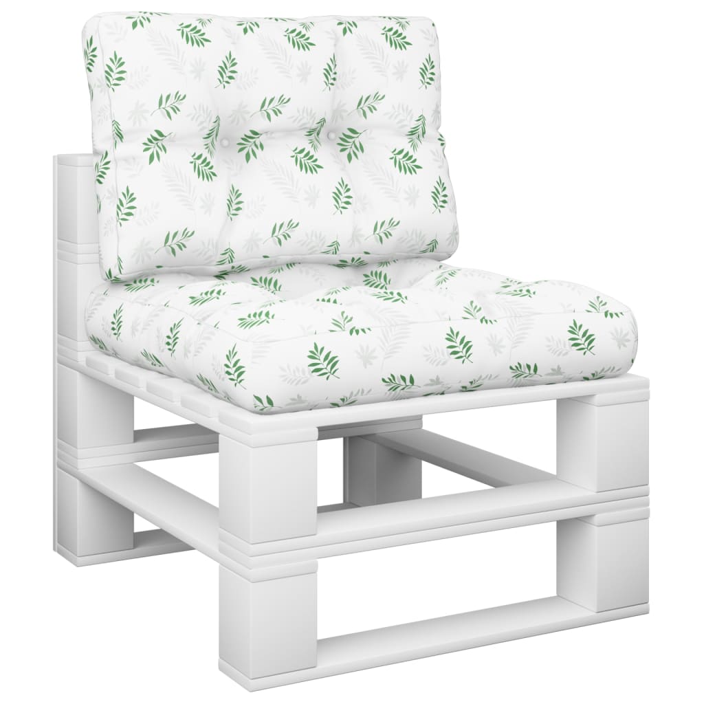 Cuscini da pallet Vidaxl 2 ST Fabric foglia Modello