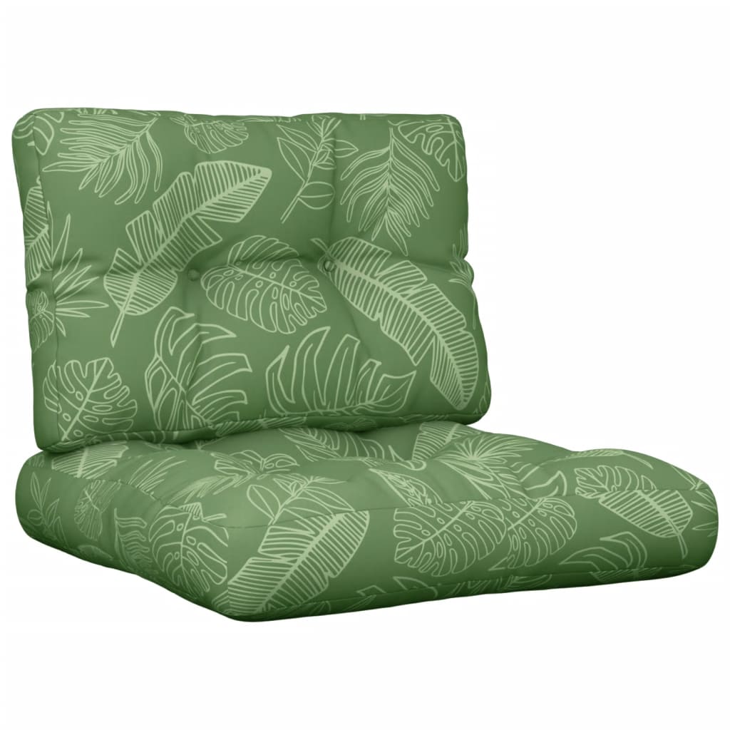 Cuscini da pallet Vidaxl 2 ST Fabric foglia Modello