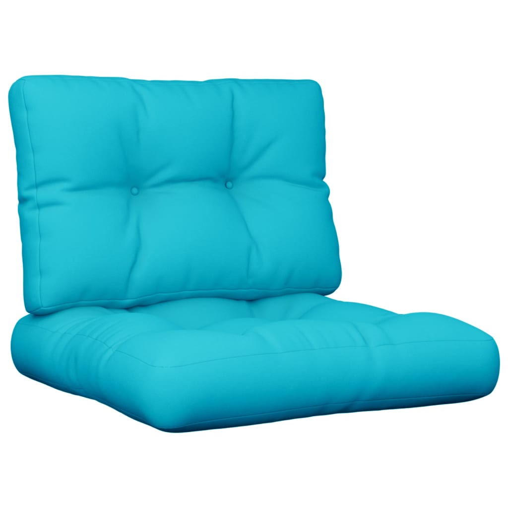 Vidaxl palletkussens 2 st stof turquoise