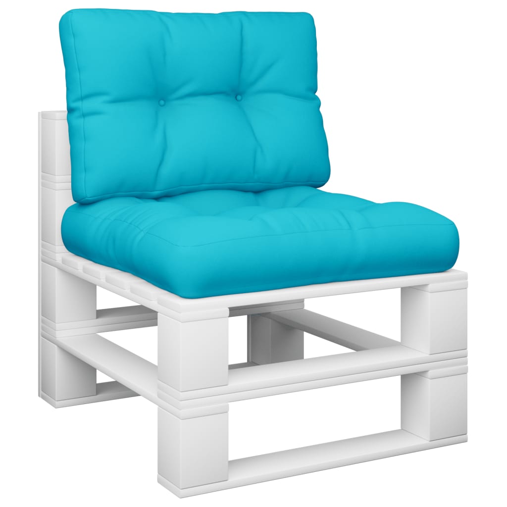 Vidaxl Pallet Cushions 2 St Fabric Turquoise