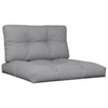 Cuscini da pallet Vidaxl 2 St tessuto grigio