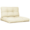 Vidaxl Pallet Cushions 2 St Fabric Crème -Colored