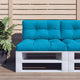 Cuscini per pallet VidaXL 2 pezzi in tessuto azzurro