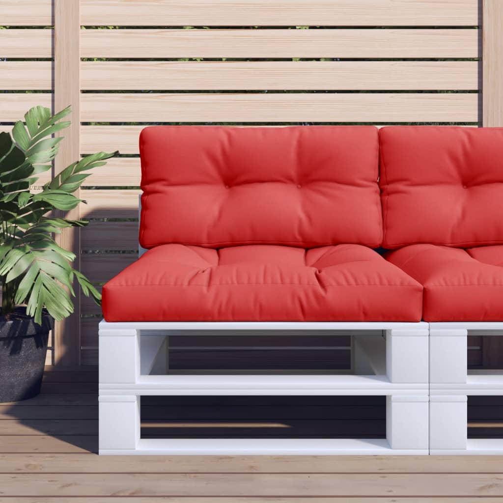 Vidaxl Cushions 2 st de tela roja
