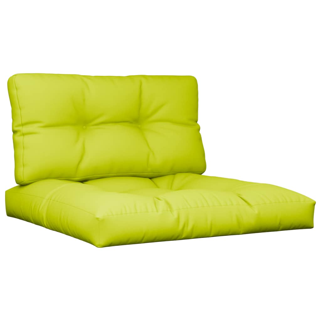 Cuscini da pallet Vidaxl 2 St tessuto chiaro verde chiaro