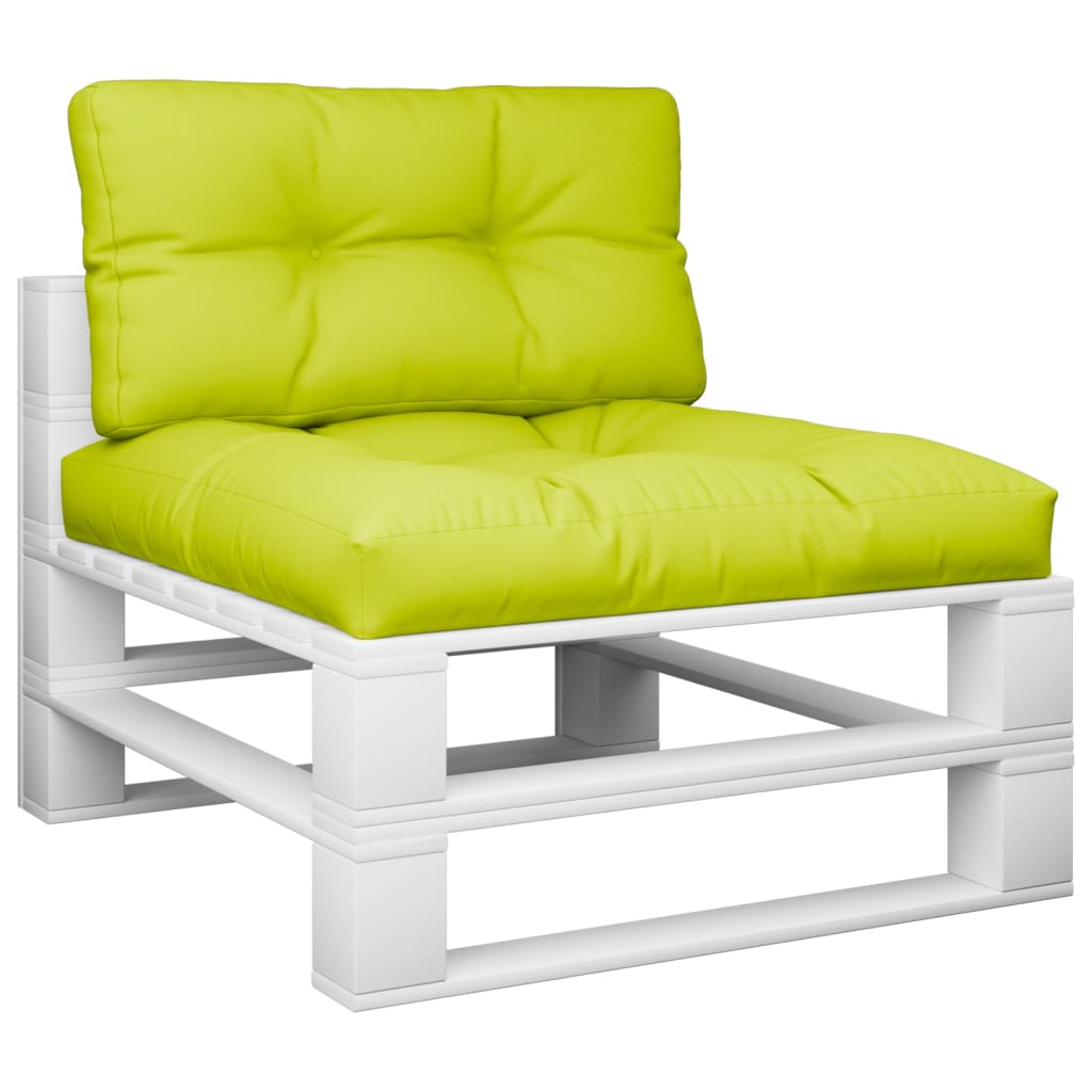 Cuscini da pallet Vidaxl 2 St tessuto chiaro verde chiaro
