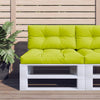 Cuscini da pallet Vidaxl 2 St tessuto chiaro verde chiaro