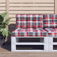 Cuscini da pallet Vidaxl 2 ST tessuto diamante rosso rosso