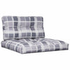 Cuscini da pallet Vidaxl 2 tessuto a pattern grigio