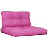 Cojines de paleta Vidaxl 2 st de tela rosa