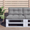 Cuscini da pallet Vidaxl 2 St tessuto grigio