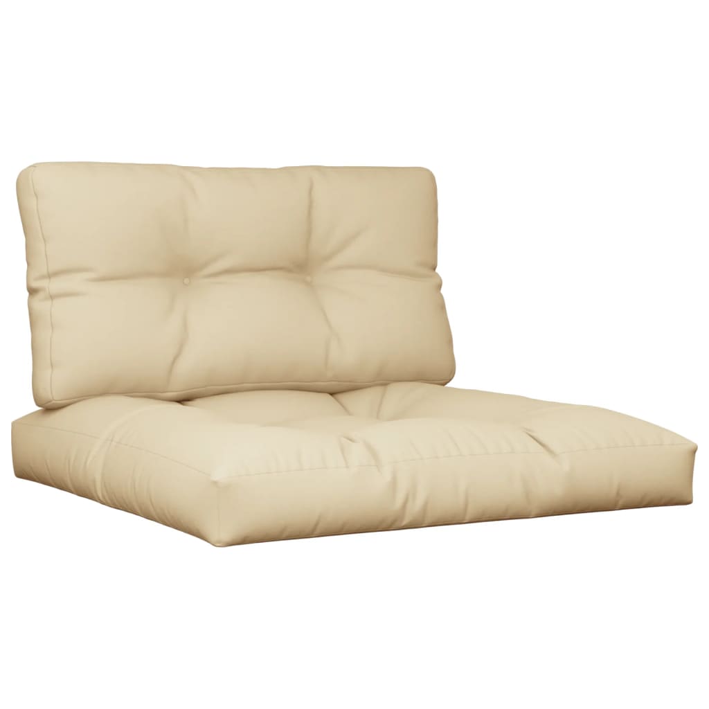 Vidaxl Pallet Cushions 2 St Fabric Beige