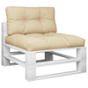 Vidaxl Pallet Cushions 2 St Fabric Beige
