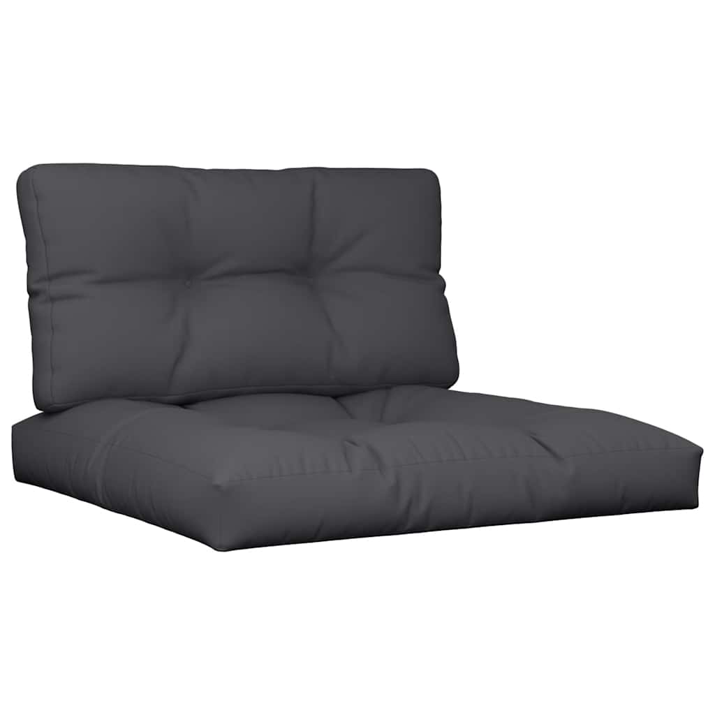 Vidaxl Pallet Cushions 2 St tessuto nero