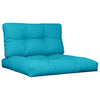 Vidaxl palletkussens 2 st stof turquoise