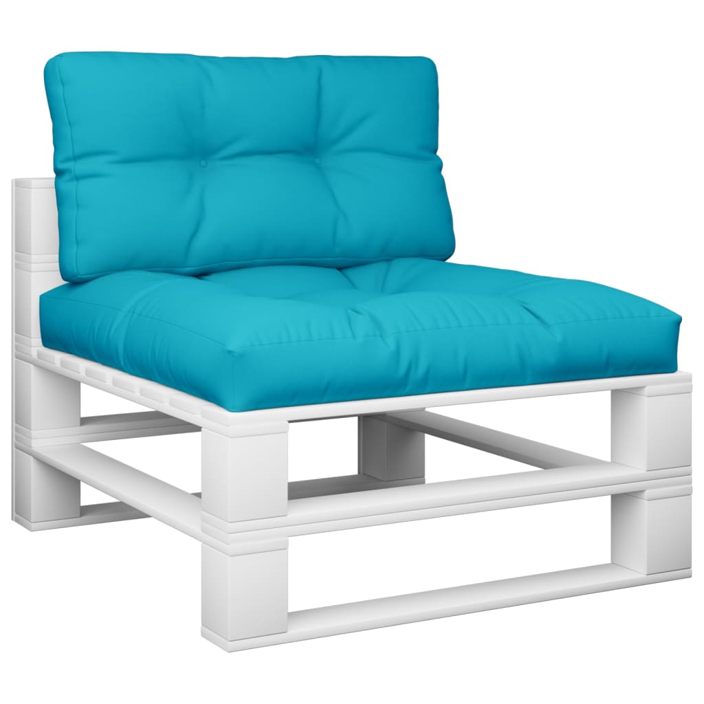 Cuscini per pallet VidaXL 2 pezzi in tessuto turchese