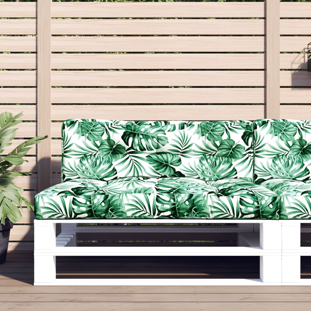 Cuscini da pallet Vidaxl 2 ST Fabric foglia Modello