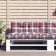 Cuscini da pallet Vidaxl 2 ST tessuto diamante rosso rosso