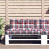 Cuscini da pallet Vidaxl 2 ST tessuto diamante rosso rosso