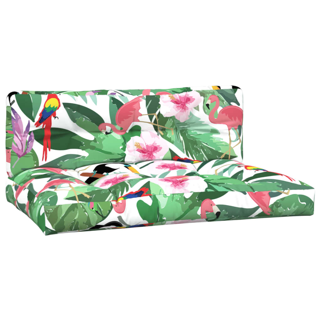 Cuscini da pallet Vidaxl 2 ST Fabric multi -colorato