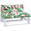 Cuscini da pallet Vidaxl 2 ST Fabric multi -colorato