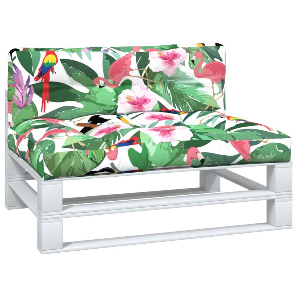 Cuscini da pallet Vidaxl 2 ST Fabric multi -colorato